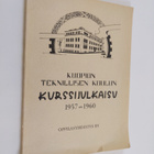 Kuopion teknillisen koulun kurssijulkaisu 1957-1960 - pikkukuva 1
