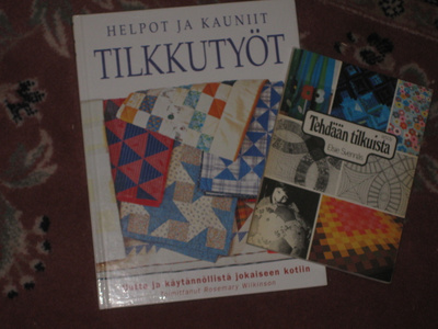 Kaksi tilkkutyö-kirjaa  VAIN  6 e