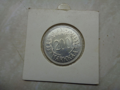 Suomi 200 mk 1959 hopeaa