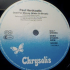 PAUL HARDCASTLE :: JUST FOR THE MONEY::VINYYLI MAXI 12" 1985 - pikkukuva 2