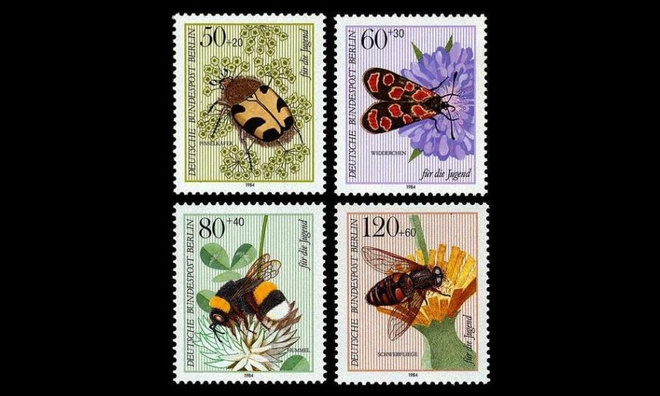 Berlin 712-5 ** Pölyttäjähyönteisiä (1984)