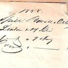 Letter, kirje tai asiakirja, London 1858. - pikkukuva 4