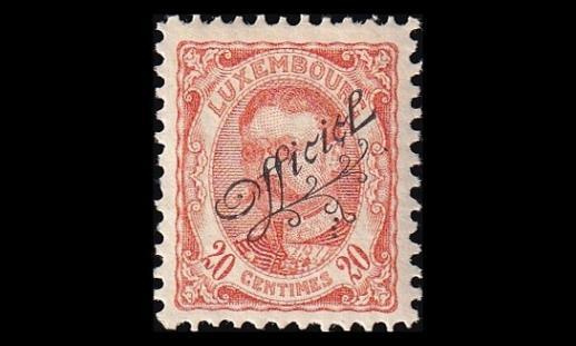 Luxemburg 84 * Virkamerkki 20 C (1908)