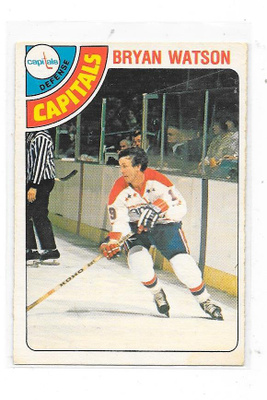 1978-79 OPC #316 Bryan Watson , Washington Caps gooni