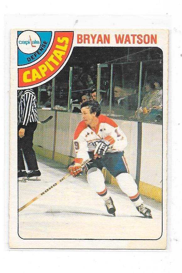 1978-79 OPC #316 Bryan Watson , Washington Caps gooni