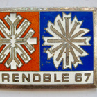 VANHA Merkki Olympia 1968 Grenoble Esikisat 1967 Osanottaja - pikkukuva 1