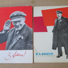 CCCP: kaksi vintage propagandakorttia - Lenin - pikkukuva 1