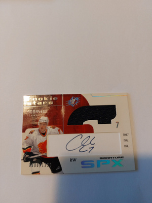 2002-03 SPx #148 Chuck Kobasew JSY AU RC /1250
