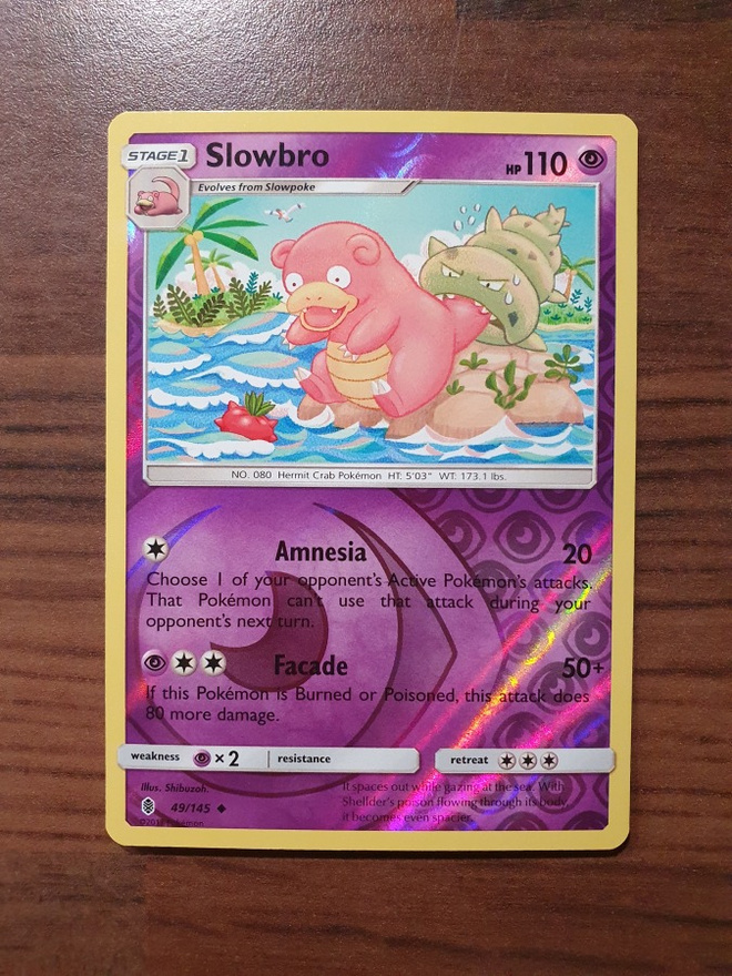 Pokemon Slowbro 49/145 Reverse holo