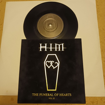 HIM – The Funeral Of Hearts 7" ps orig 2004 Hard Rock upea