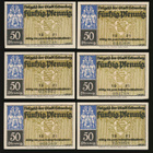 Saksa Notgeld 6 x 50 Pfg, Schneeberg 1921 - pikkukuva 2