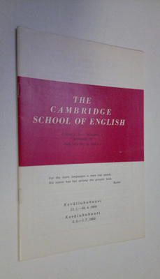 The cambridge school of english - kevätlukukausi 13.1.-25...