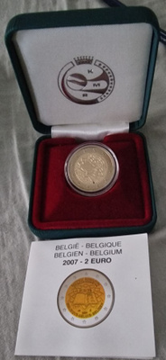 Belgia 2007 Rooman sopimus 2e Proof