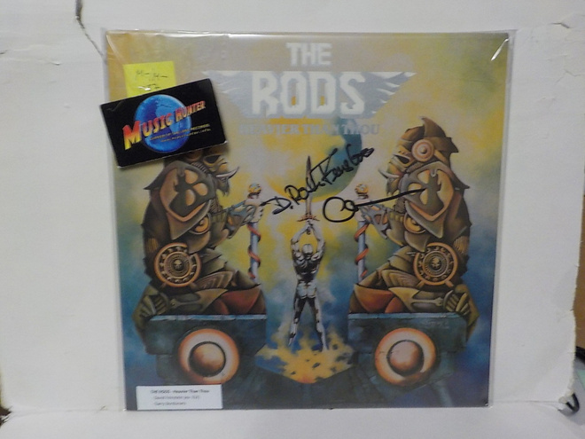 THE RODS - HEAVIER THAN THOU M-/M- 1987 LP + 2XNIMMARIT!!!!