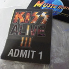 KISS - ALIVE III PARTY BACKSTAGEPASS STICKER (+) . - pikkukuva 1