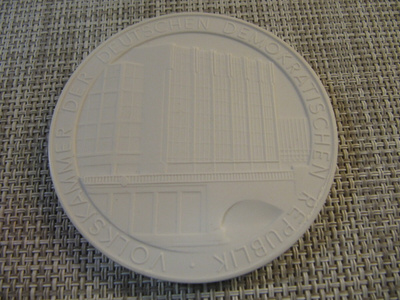 Meissen DDR mitali.Ehren-Plakette Präsidium der Volkskammer.