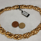 Upea 21k kullattu Kanadalainen kaulakoru Gold plated - pikkukuva 5