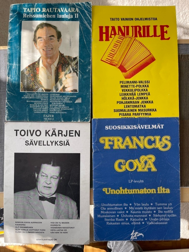 NUOTTIKIRJOJA 4 x: Rautavaara, Vainio, Kärki, Goya