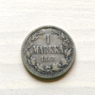 1 markka (hopea) 1865 ja Half Penny 1920 - pikkukuva 1