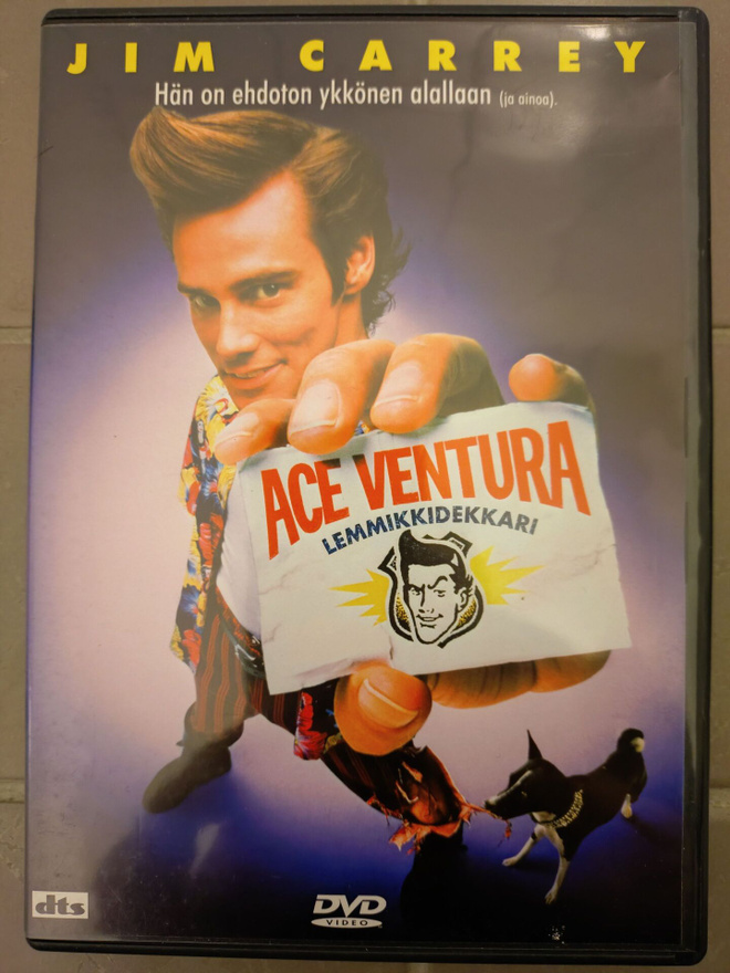 Ace Ventura - Lemmikkidekkari (1994) DVD, Jim Carrey
