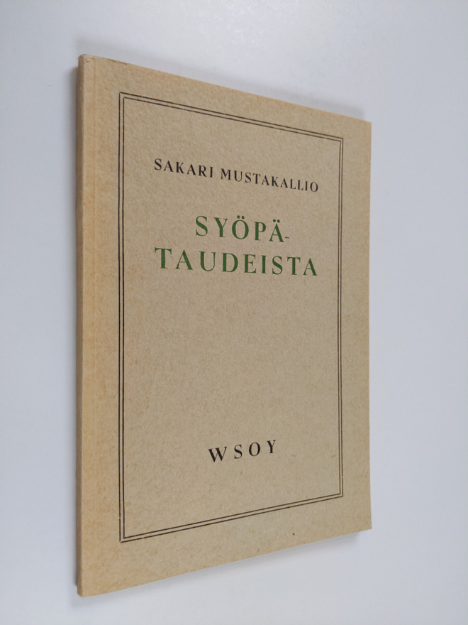 Sakari Mustakallio : Syöpätaudeista