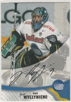 2004/05 Cardset Signature Jere Myllyniemi , Blues