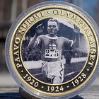 Paavo Nurmi Olympia merkki 1920-1924-1928. Kapselissa - pikkukuva 3