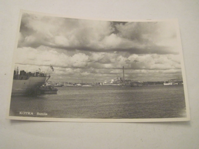 VANHA Postikortti Kotka 1950-l Alkup.Mallikappale