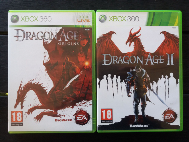 Dargon Age Origins ja Dragon Age 2 Xbox 360 pelipaketti