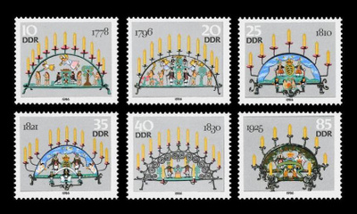 DDR 3057-62 ** Joulu (1986)