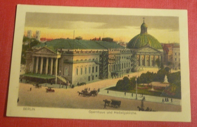 Berlin, Opernhaus und Hedwigskirche  -  Vossikat  (K11)