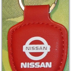 Pieni nahkainen punainen Nissan avaimenperä #30274 - pikkukuva 1