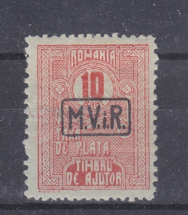 Saksan posti Romaniassa WW1 sotaverolunastusmerkki.