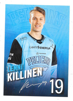 2022-23 Pelicans Teamissued #19 Lenni Killinen ex Ässät