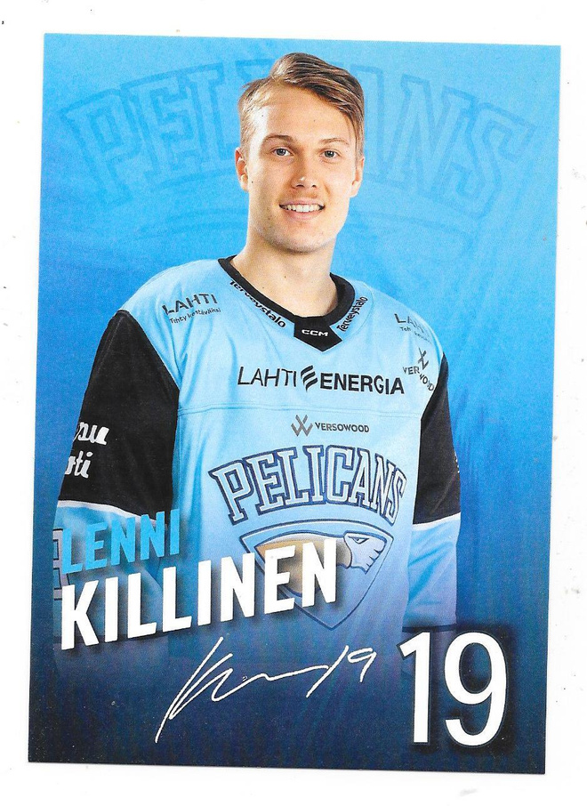 2022-23 Pelicans Teamissued #19 Lenni Killinen ex Ässät