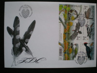 FDC Tikkalintuja 16.5.2001 - LaPe BL28