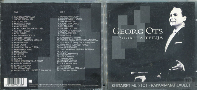 GEORG OTS . 2 CD-LEVYÄ . SUURI TAITEILIJA