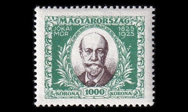 Unkari 398 * Kirjailija Mór Jókai 1000 Kr (1925)