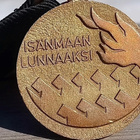 Karjala mitali. Leimalla. Siisti nauha. Pronssia. Halkaisija - pikkukuva 5