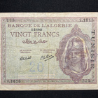 Banque De LÀlgerie 20 Francs TUNISIE version. - pikkukuva 1