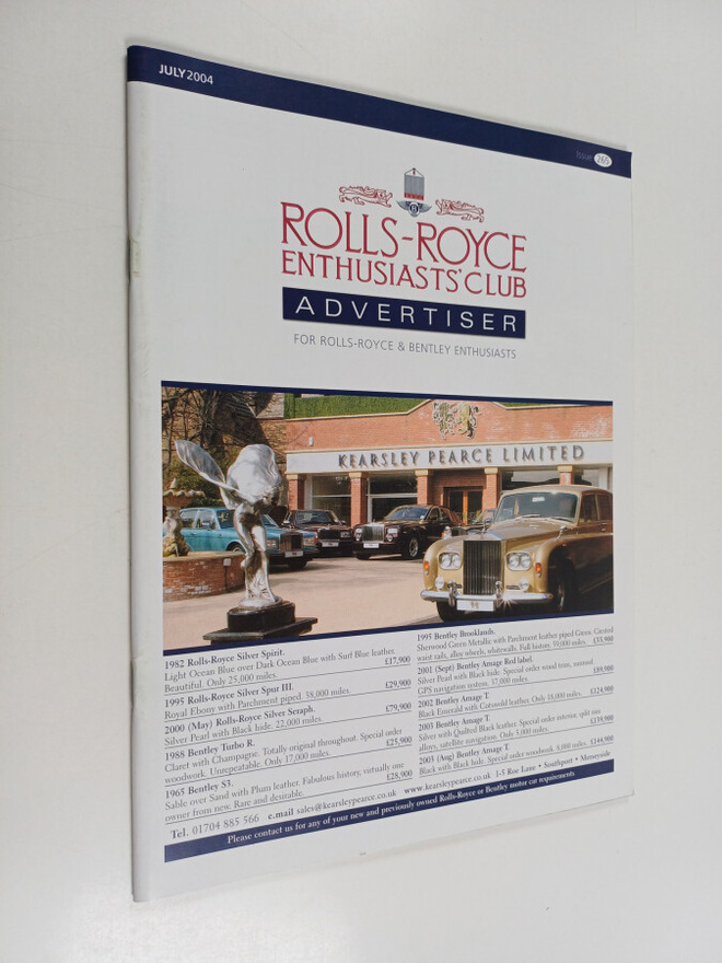 Rolls-Royce enthusiasts' club advertiser for Rolls-Royce ...