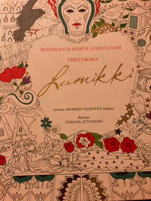 RENTOUDU JA KEHITÄ LUOVUUTTASI värityskirja LUMIKKI