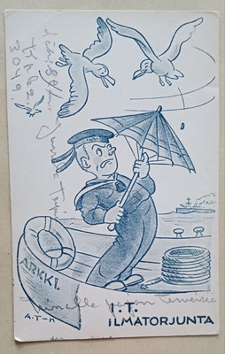 Tilgmann: Ilmatorjunta, merisotilas ja lokit, Kenttäp. 1942