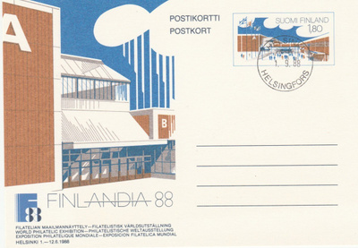 Loistoleima, 1.9.1988, FINLANDIA 88 näyttely, ehiö FDC ?