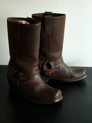 Johnny Bulls Western Boots 38 ruskeat nahkabootsit