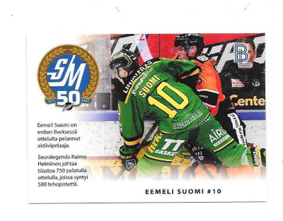 2024-25 BlueLine MatchCard #4/6 Eemeli Suomi Ilves
