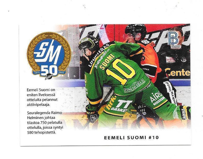 2024-25 BlueLine MatchCard #4/6 Eemeli Suomi Ilves
