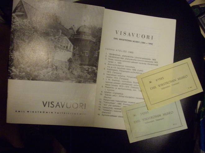 Visavuori luettelot & vanhat pääsyliput (Sis.postikulut)