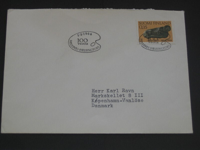 FDC 1964 Taiteilijaseura  EL, Tanskaan!