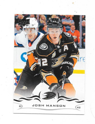 2018-19 Upper Deck #254 Josh Manson , Anaheim Ducks